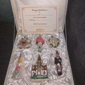 Old World brand wedding ornament set!